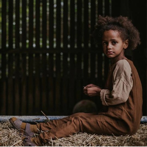 The Simple Folk The Forest Playsuit in Rust 9-12 months - Picture 3 of 6